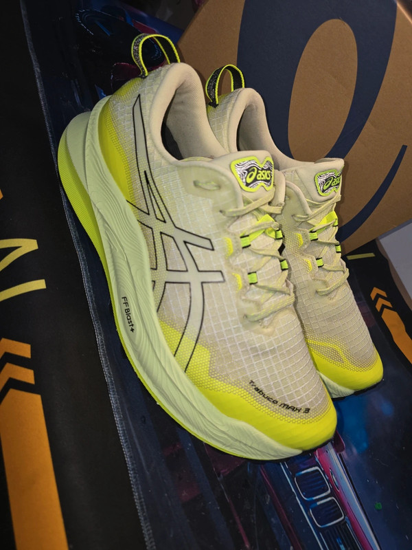 Asics Trabuco Max 3 FF Blast+ trainers — authenticated pre-owned, condition RS-8, size UK 11